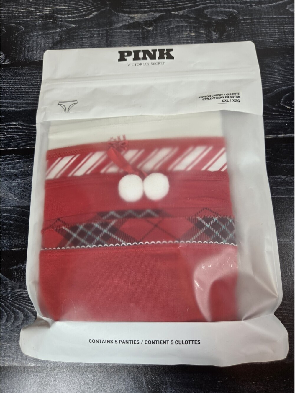 PINK Cotton Cheeky XXL